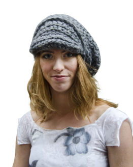 Snowgrey hand-crochet hat