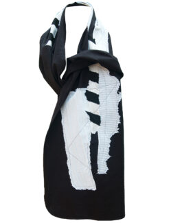 Black and White Top Scarf