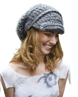 Snowgrey hand-crochet hat